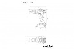 Акумуляторна дриль-шуруповерт Metabo BS 14.4 Set в Україні