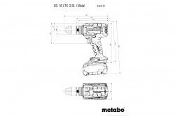 Акумуляторна дриль-шуруповерт Metabo BS 18 LTX-3 BL I Metal замовити