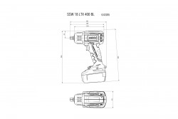 Акумуляторний ударний гайковерт Metabo SSW 18 LTX 400 BL замовити