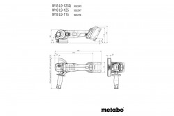 Акумуляторна кутова шліфувальна машина Metabo W 18 L 9-125 Quick акція