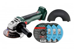 Акумуляторна кутова шліфувальна машина Metabo Set W 18 L BL 9-125