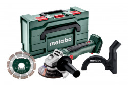 Акумуляторна кутова шліфувальна машина Metabo Set W 18 L BL 9-125