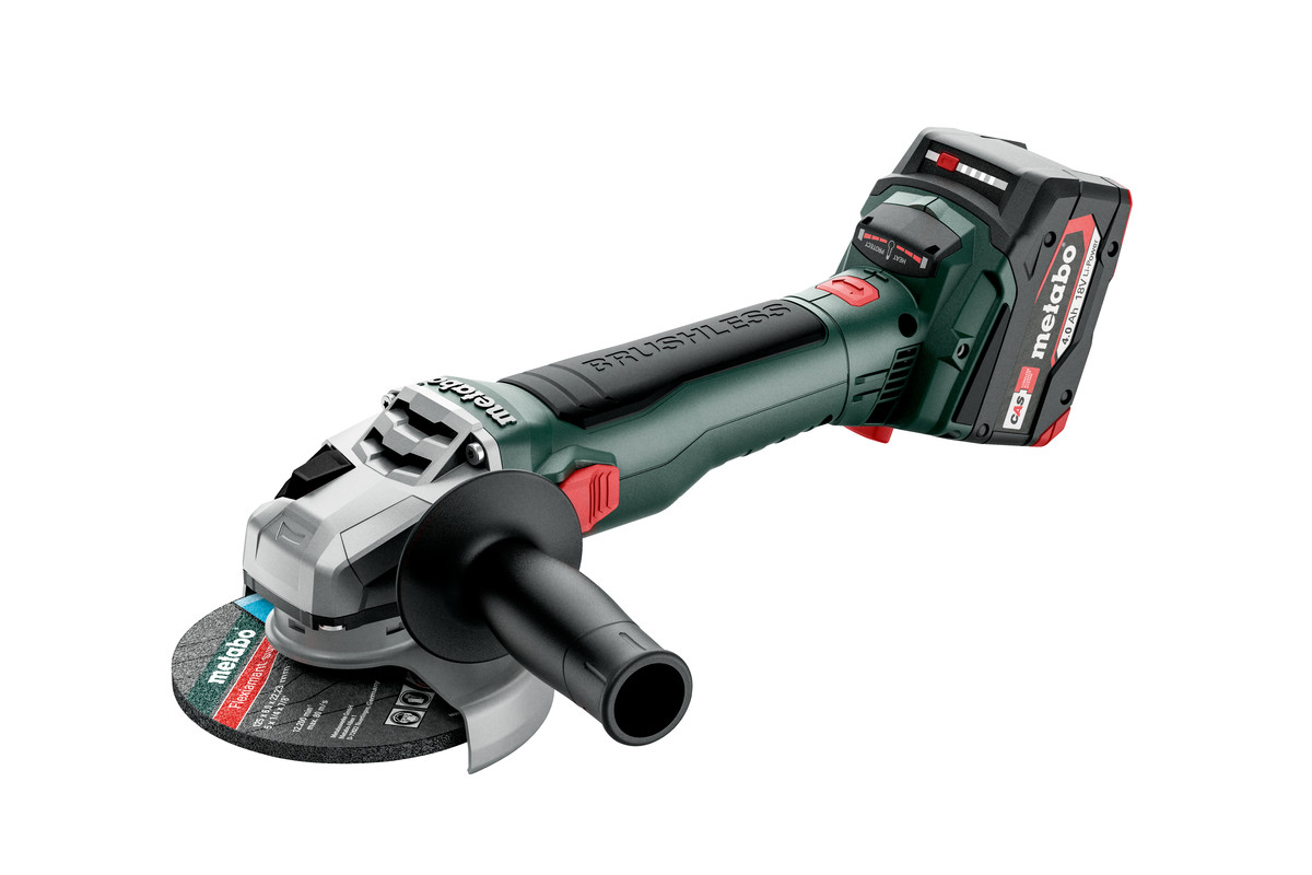 Акумуляторна кутова шліфувальна машина Metabo W 18 LT BL 11-125