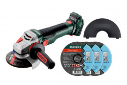 Акумуляторна кутова шліфувальна машина Metabo Set WB 18 LTX BL 15-125 Quick
