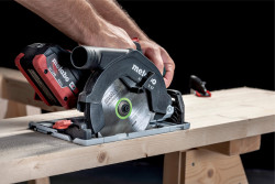 Аккумуляторна ручна дискова пилка Metabo KS 18 LTX 57 FS Set замовити