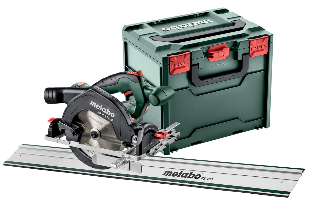 Аккумуляторна ручна дискова пилка Metabo KS 18 LTX 57 FS Set