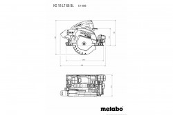 Акумуляторна ручна дискова пила Metabo KS 18 LTX 66 BL фото