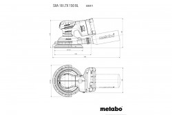 Акумуляторна ексцентрикова шліфувальна машина Metabo SXA 18 LTX 150 BL фото