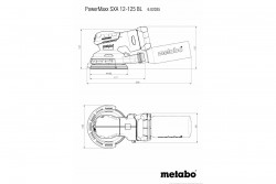 Акумуляторна ексцентрикова шліфувальна машина Metabo PowerMaxx SXA 12-125 BL в интернет-магазине