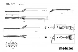 Насадка-кущоріз Metabo MA-HS 50 ціна