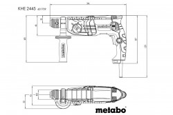 Комбінований перфоратор Metabo KHE 2445 замовити