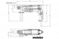 Комбінований перфоратор Metabo KHE 2245 ціна