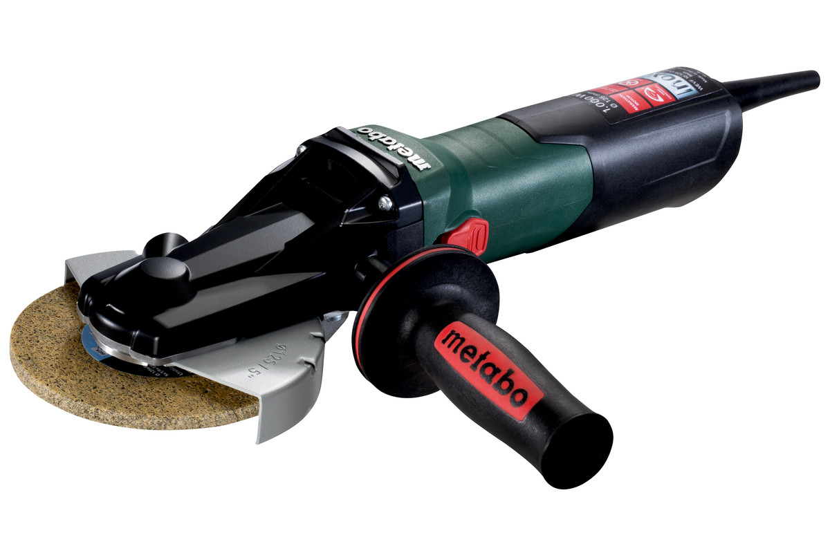 Кутова шліфувальна машина з плоским корпусом редуктора Metabo WEVF 10-125 Quick Inox