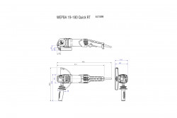 Кутова шліфувальна машина Metabo WEPBA 19-180 Quick RT ціна