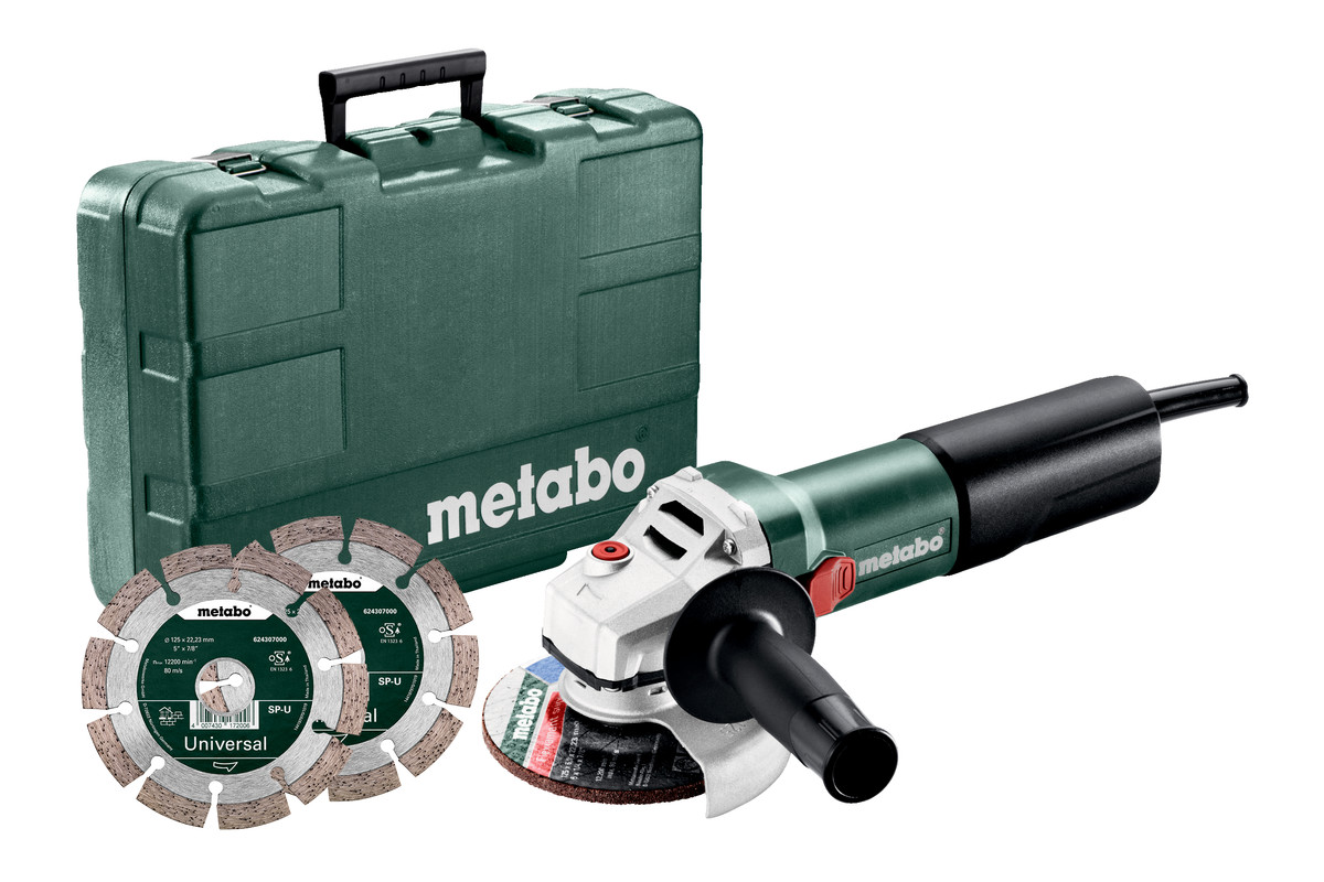 Кутова шліфувальна машина Metabo WQ 1100-125 Set