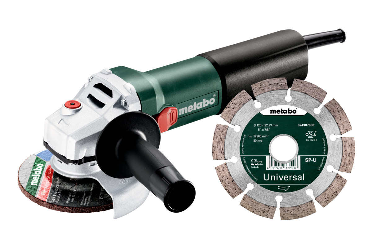 Кутова шліфувальна машина Metabo WQ 1100-125 Set