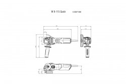 Кутова шліфувальна машина Metabo W 9-115 Quick замовити