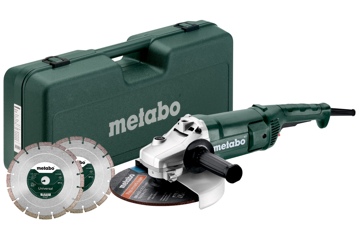 Кутова шліфувальна машина Metabo Set WE 2200-230
