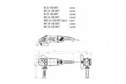 Кутова шліфувальна машина Metabo W 22-180 MVT купить