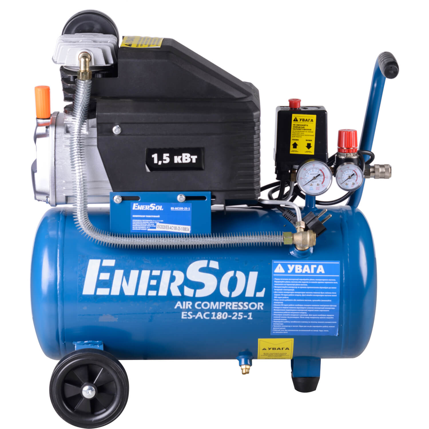 Компрессор повітряний поршневий EnerSol ES-AC180-25-1