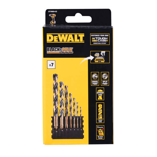 Касета зі свердлами по металу, Black &amp; Gold DeWALT DT70829