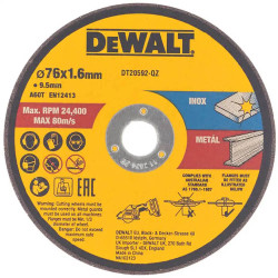 Набір кругів відрізних DeWALT DT20592 купити