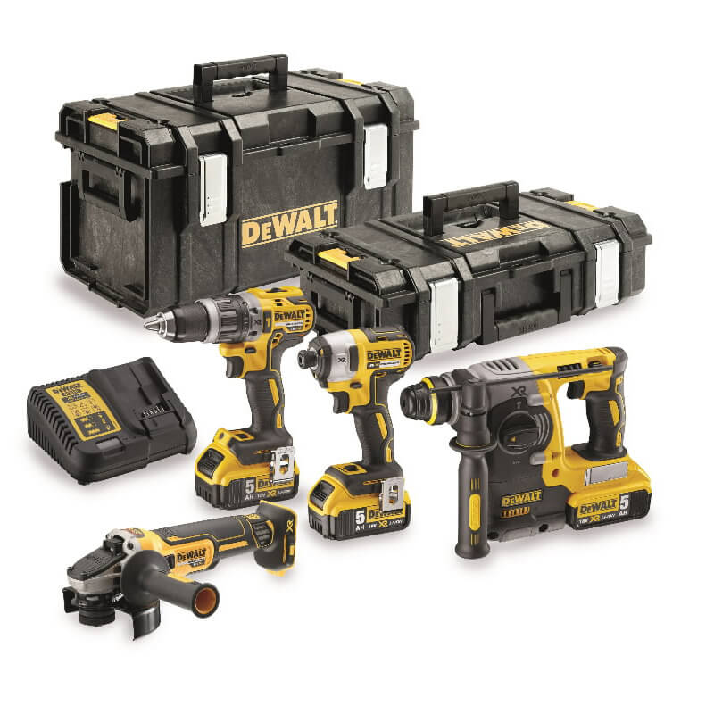 Набір з чотирьох безщіткових інструментів DeWALT DCK422P3