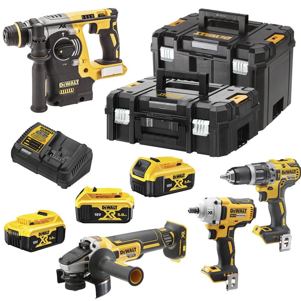 Набір з чотирьох інструментів безщіткових DeWALT DCK428P3T