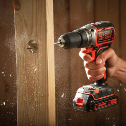 Дриль-шурупокрут акумуляторний безщітковий BLACK+DECKER BL186KB скидки
