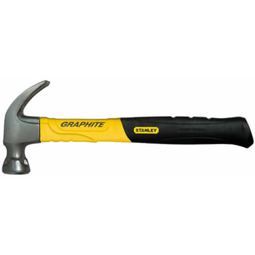 Молоток Graphite Curve Claw з вагою головки 450 г, із загнутим цвяходером STANLEY 1-51-505
