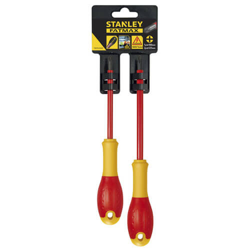 Набір із двох ізольованих викруток для електриків FatMax VDE 1000V STANLEY FMHT0-62648