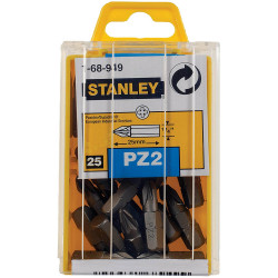 Біта з шестигранним хвостовиком 1/4 під шліц Pz2 завдовжки 25 мм STANLEY 1-68-949