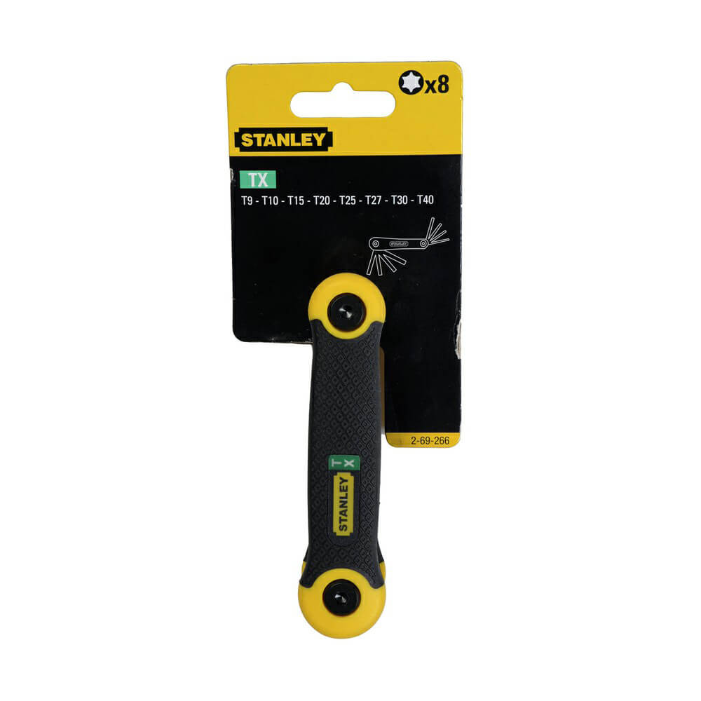 Набір торцевих ключів TORX, складних, 8 шт STANLEY 2-69-266