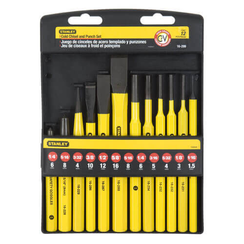 Набір із дванадцяти бородків і зубил слюсарних STANLEY 4-18-299