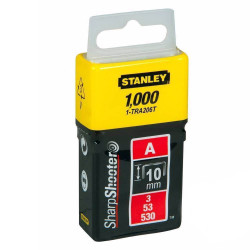 Скобі тип А висотою 10 мм, для ручного степлера Light Duty, в упаковці 1000 шт STANLEY 1-TRA206T купити