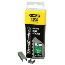 Скобі тип G висотою 10 мм для степлера Heavy Duty, в упаковці 1000 шт STANLEY 1-TRA706T
