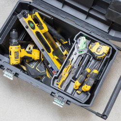 Скринька великого об&#39;єму ESSENTIAL CHEST, розміри 665x404x344 мм, з колесами STANLEY STST1-80150 ціна