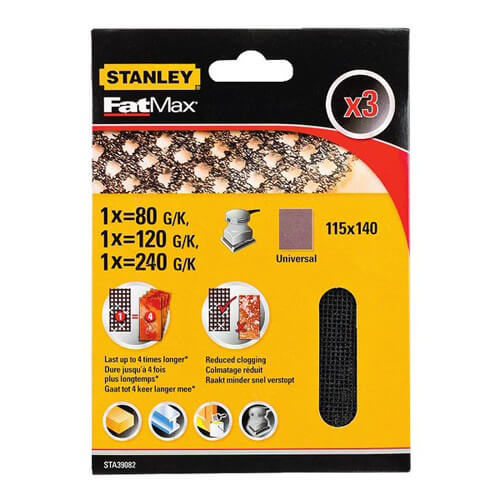 Сетка шлифовальная STANLEY STA39082 - Фото 1 Сетка шлифовальная STANLEY STA39082