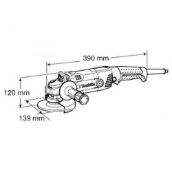 Болгарка MAKITA GA 5021 (125мм,1050 Вт) - фото №3 Болгарка MAKITA GA 5021 (125мм,1050 Вт) в Украине