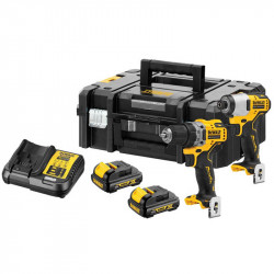 Набір з двох інструментів безщіткових DeWALT DCK2110C2T