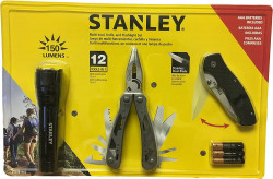 Універсальний інструмент MULTI-TOOL 12 в одному + ніж карманний + ліхтарик STANLEY STHT81502-0 купить