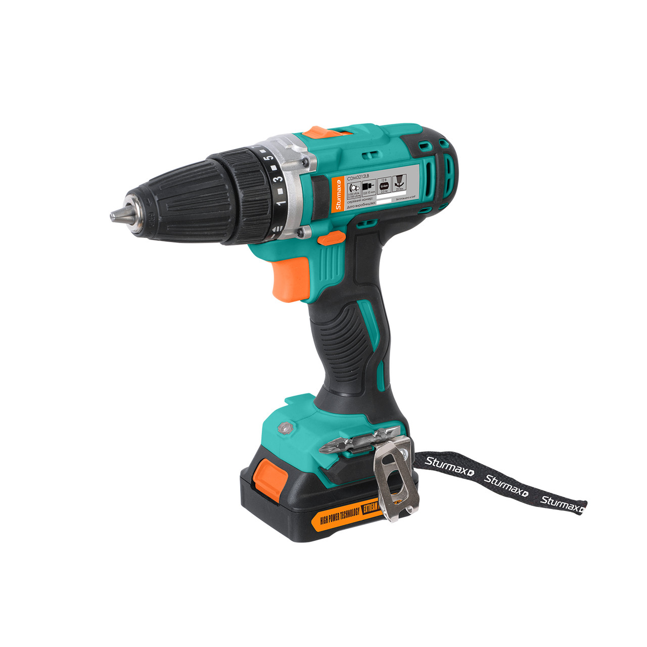 Шуруповерт акумуляторний Sturmax CDM3212LB 12 В