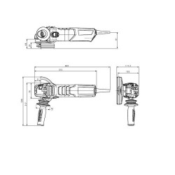 Угловая шлифмашина одноручная Metabo WEVA 15-125 Quick купить
