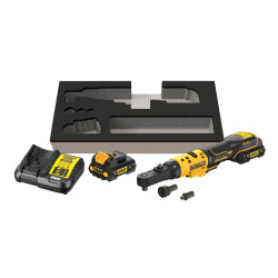 Гайкокрут кутовий - ключ-храповик акумуляторний безщітковий DeWALT DCF500L2G акція