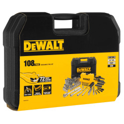 Набор головок, бит, ключей шестигранных 1/4 и 3/8, 108 предметов. DeWALT DWMT73801-1 заказать