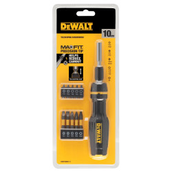 Викрутка - набір FULL FIT Telescoping, зі змінними бітами, 10 біт DeWALT DWHT68001-0 замовити
