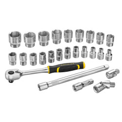 Набір торцевих головок 1/2 FATMAX® Maxi Drive, шестигранних, 26 предметів STANLEY FMMT98103-1 купити