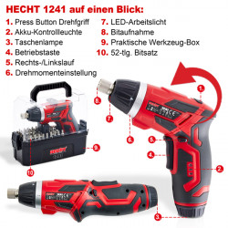 Аккумуляторный шуруповерт  HECHT 1241 не дорого