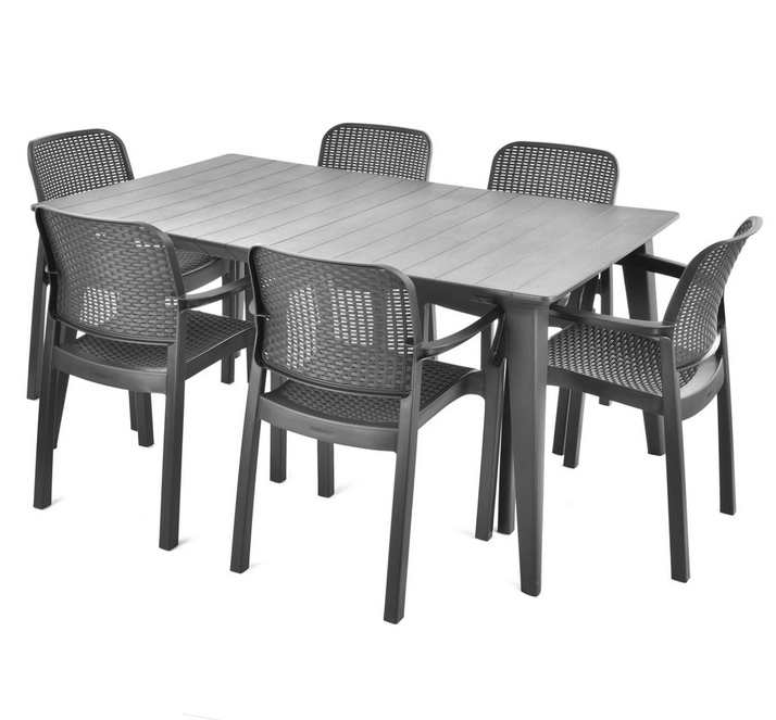 Комплект садовой мебели HECHT SAMANA SET GRAPHITE 6