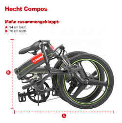 Велосипед на акумуляторній батареї HECHT COMPOS GRAPHITE акція